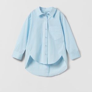 Cut Out Back Striped Poplin